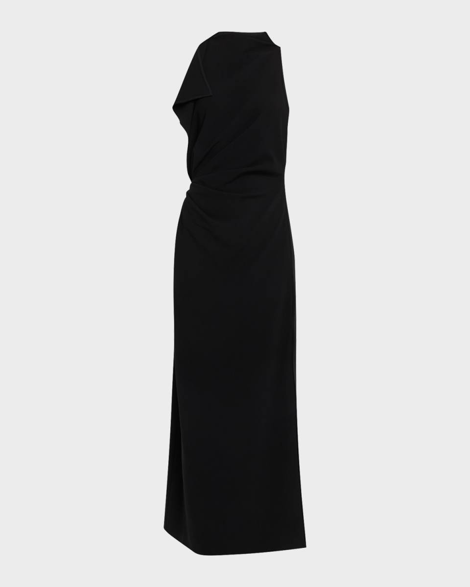 Devyn Draped Sleeveless Maxi Dress